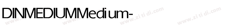 DINMEDIUM Medium字体转换